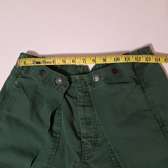 💎NWOT Free People "Keep Calling" Green Crop (Jorts) Pants - Picture 12 of 15